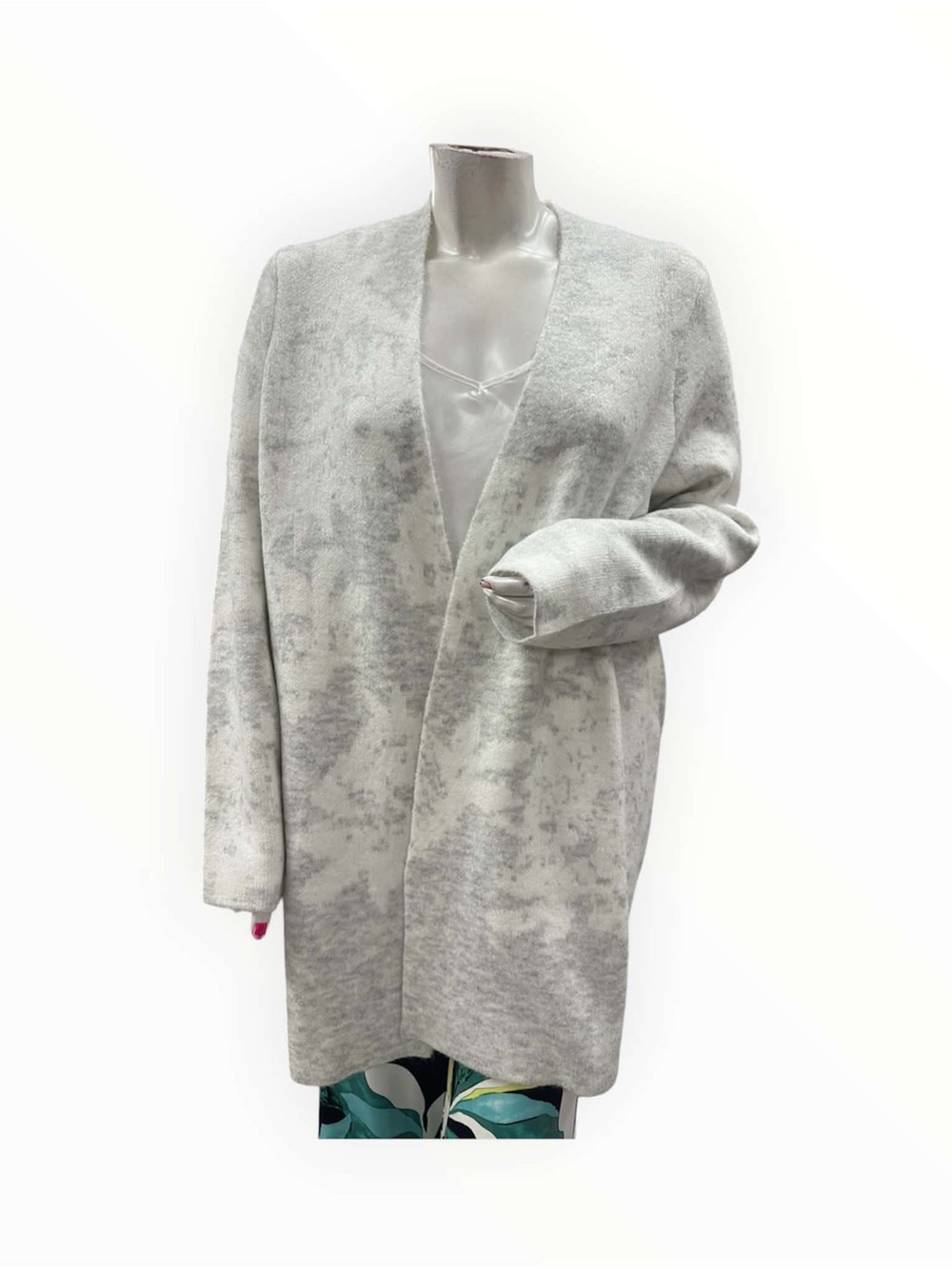 Reitmans NWT Light Gray Open-Front Oversized Cardigan Size 3X